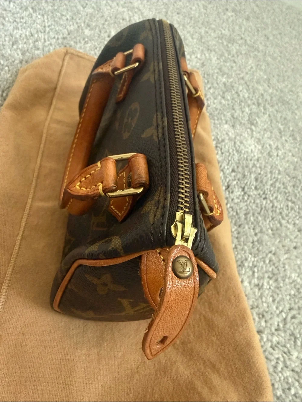Louis Vuitton Vintage Mini Speedy with strap